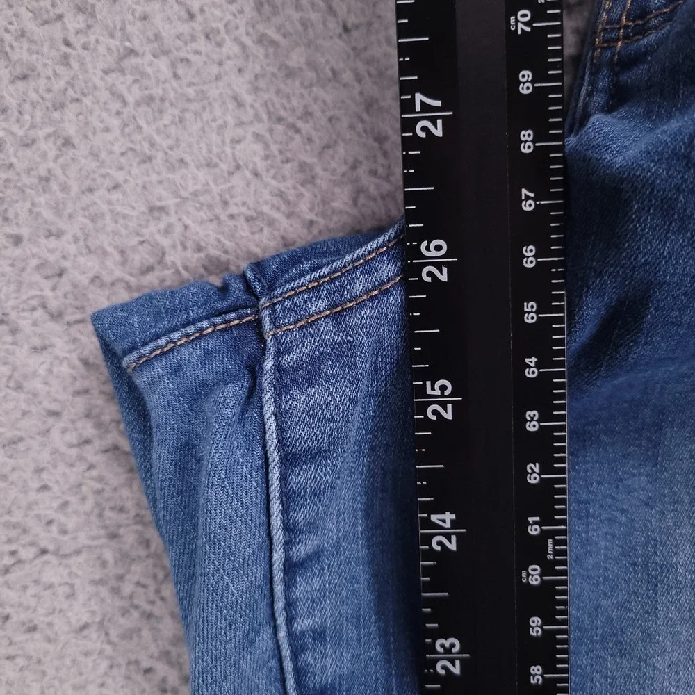 DEMOCRACY Jeans Size 14 Skinny Ankle Mid Rise Medium Wash Stretch Denim